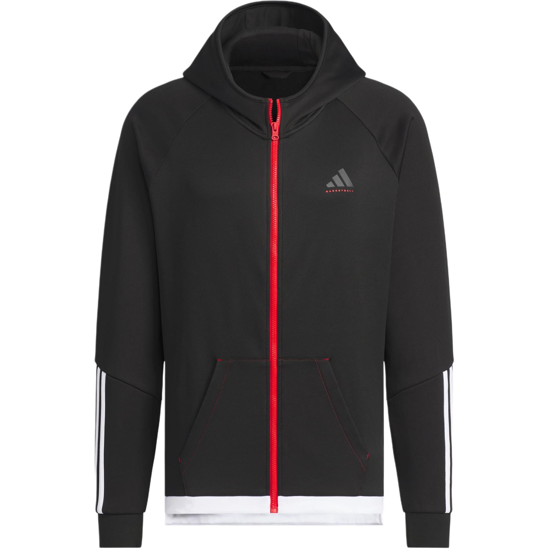 

Куртка баскетбольная мужская черная Adidas, Черный, Куртка баскетбольная мужская черная Adidas