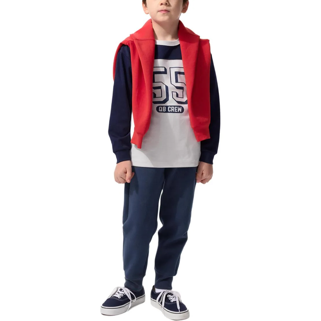 Детские спортивные штаны Moderate UNIQLO, темно-синий