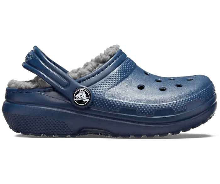 

Классические сабо на подкладке Crocs для малышей, цвет Navy / Charcoal