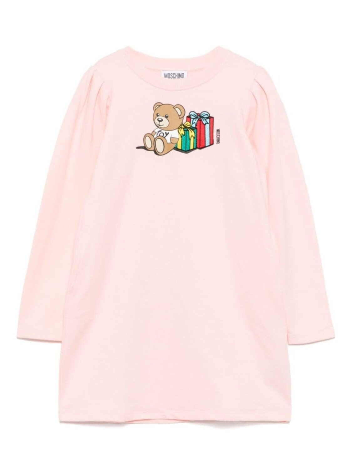 

Платье с графическим принтом Moschino Kids, розовый