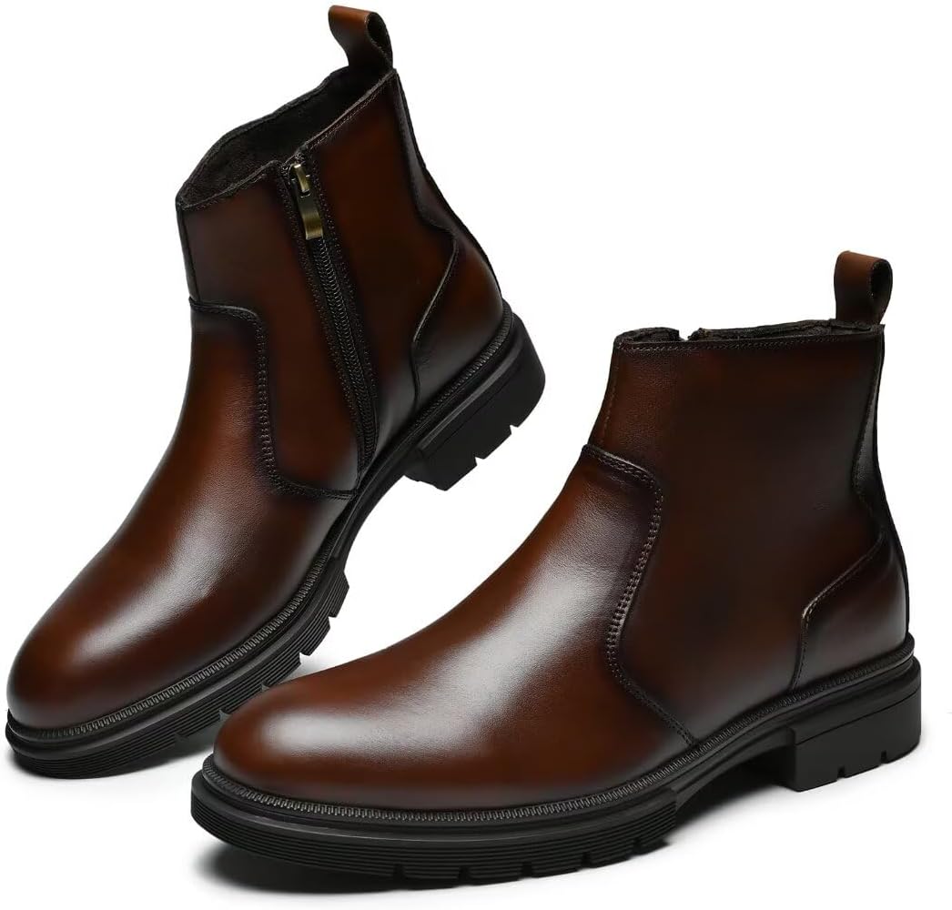 Мужские ботинки Arkbird Chukka из натуральной кожи, классические повседневные ботинки оксфордского стиля, темно-коричневый — фото 2