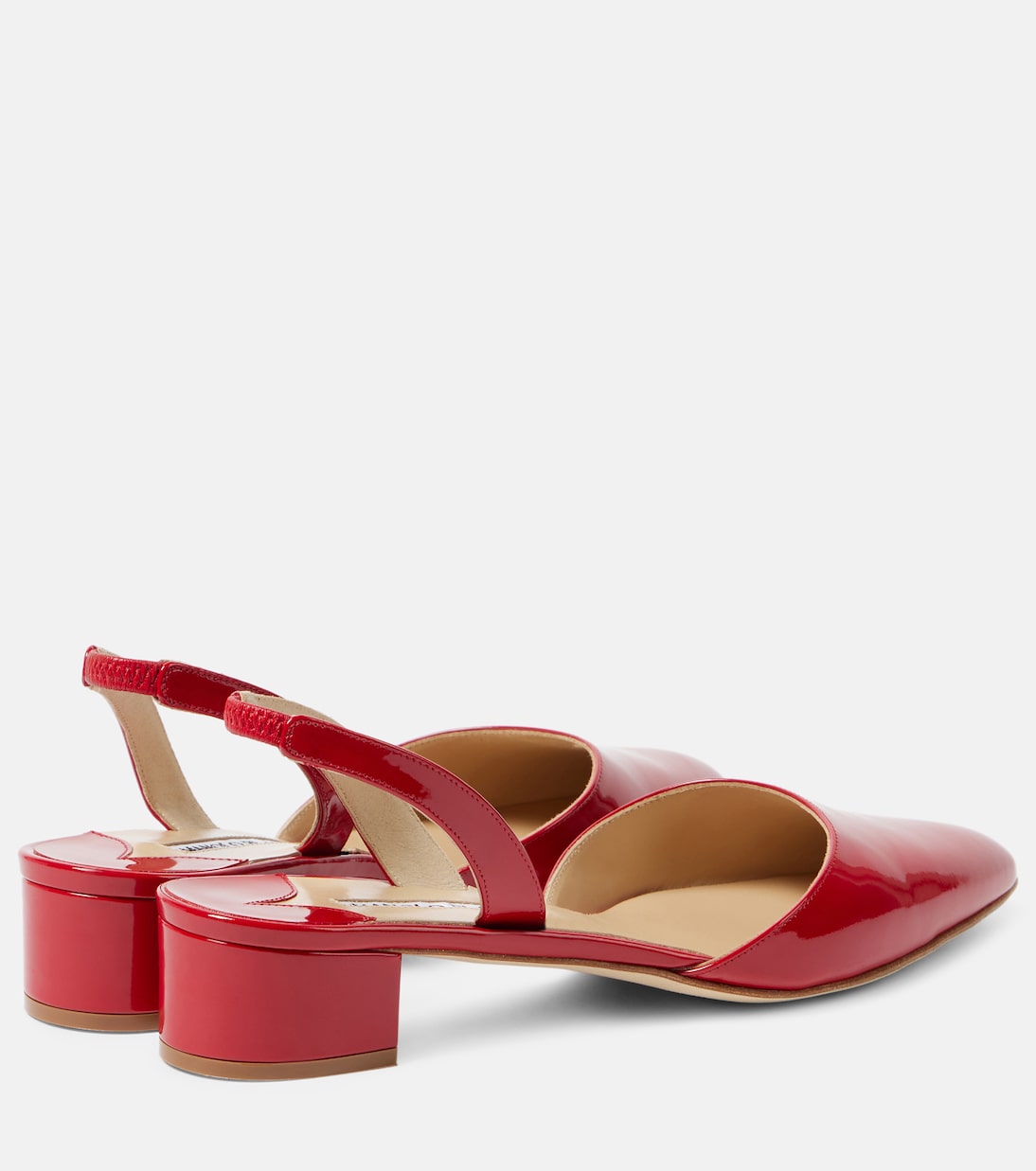 Aspro 30 лаковые туфли-лодочки на ремешке Manolo Blahnik, красный — фото 2