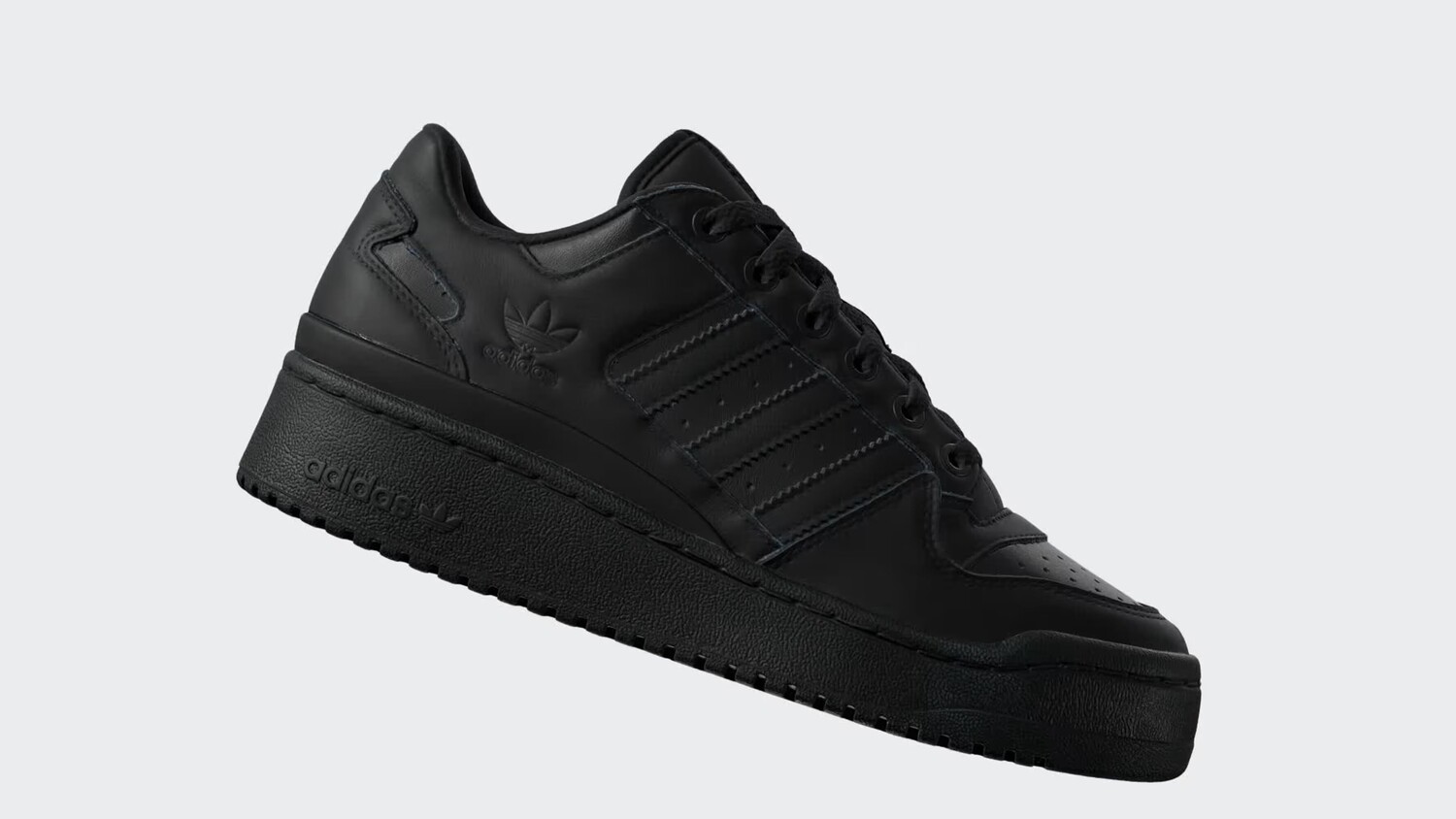 Forum Кроссовки с яркими полосками Adidas, цвет Core Black/Core Black/Cloud White — фото 2