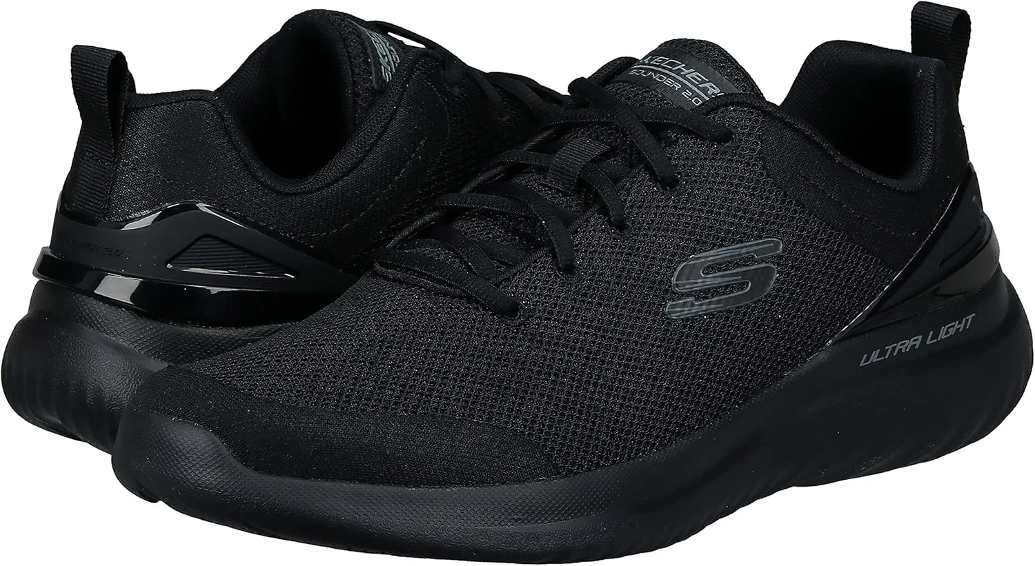 Мужские кроссовки Skechers Bounder 2.0 Nasher, Black Mesh Black Trim — фото 2
