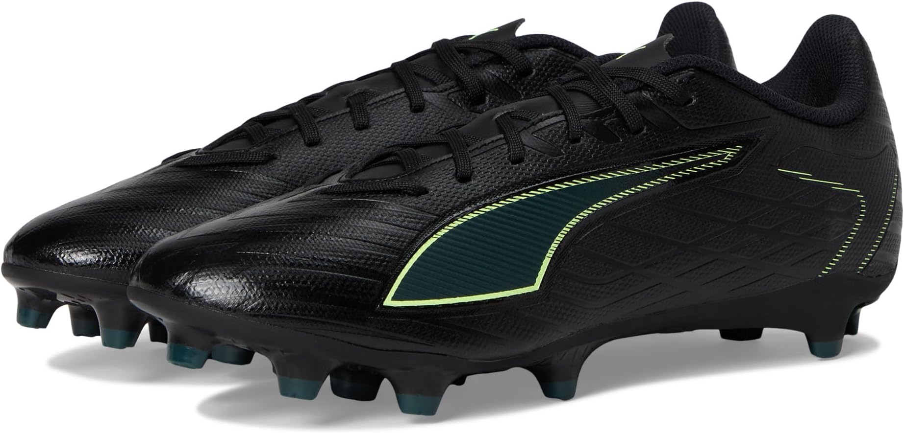 

Кроссовки PUMA Ultra 6 Play Firm, Artificial Ground Soccer Cleats, цвет Black/Fizzy Light/Green Terrain