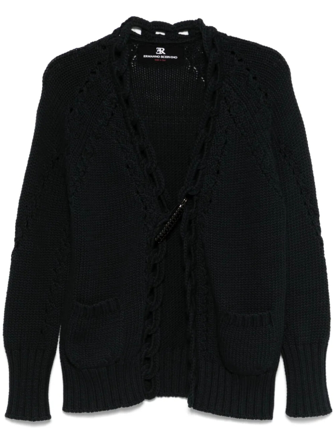 

Ermanno Scervino кардиган с брошью, синий