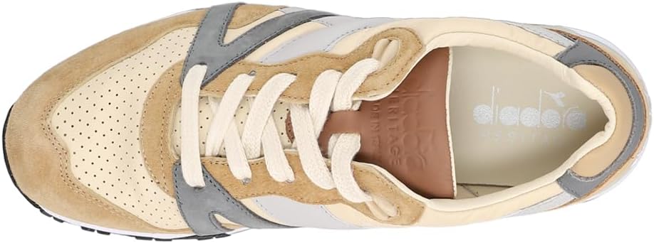 Мужские кроссовки Diadora N9000 Italia на шнуровке - повседневные, бежевые — фото 4