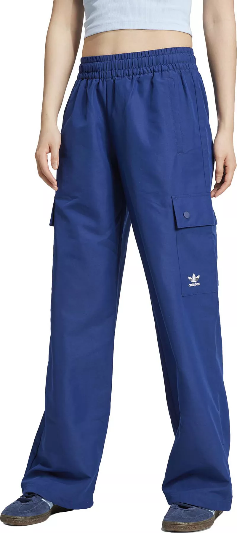 

Женские тканые брюки-карго Adidas Originals Essentials, темно-синий