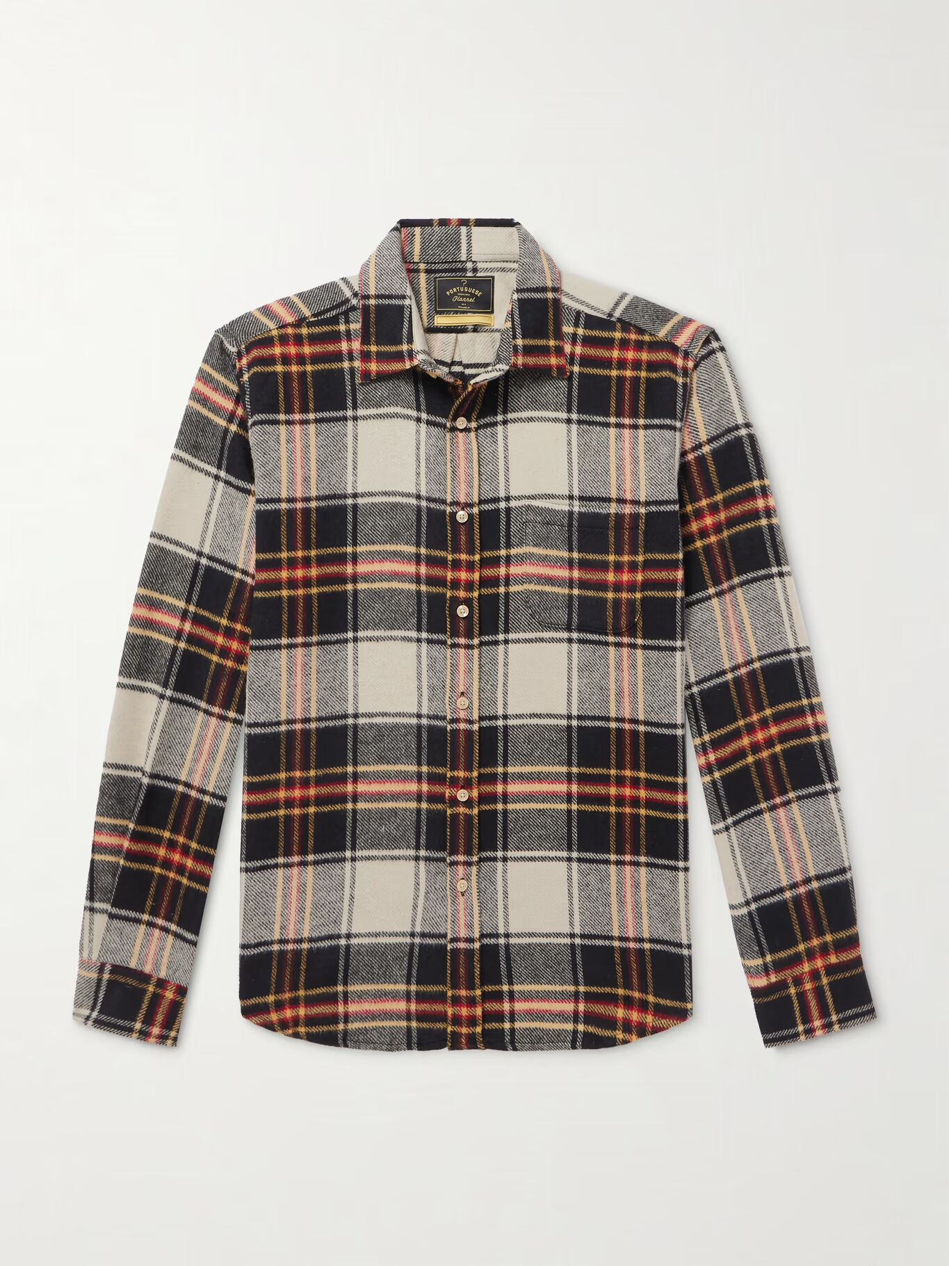 

Рубашка из хлопчатобумажной фланели в клетку Arc PORTUGUESE FLANNEL, бежевый