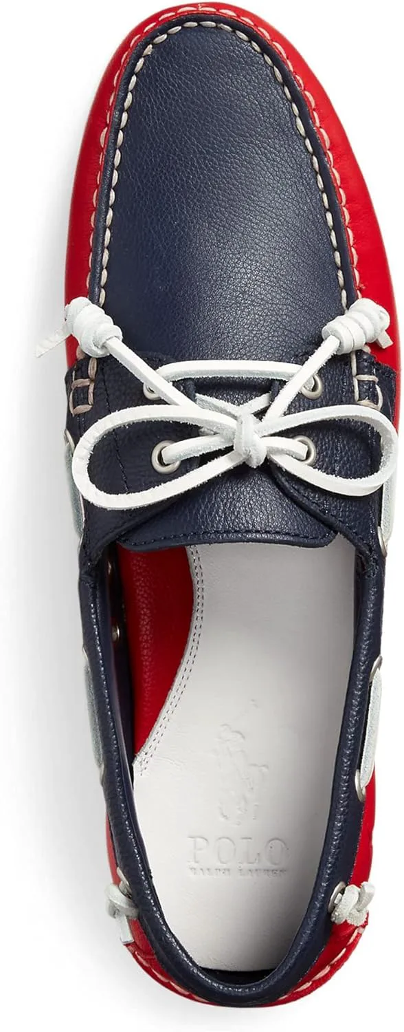 Лоферы Polo Ralph Lauren Mens Merton, темно-синий/красный — фото 3