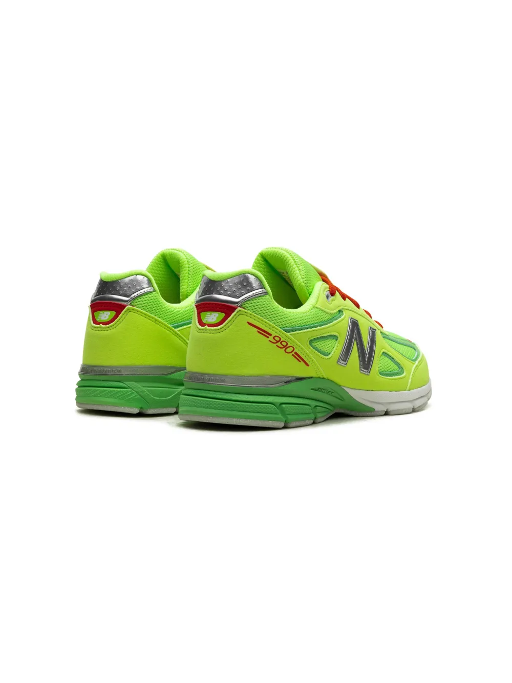 Кроссовки 990v4 GS DTLR - Festive New Balance Kids, зеленый — фото 3