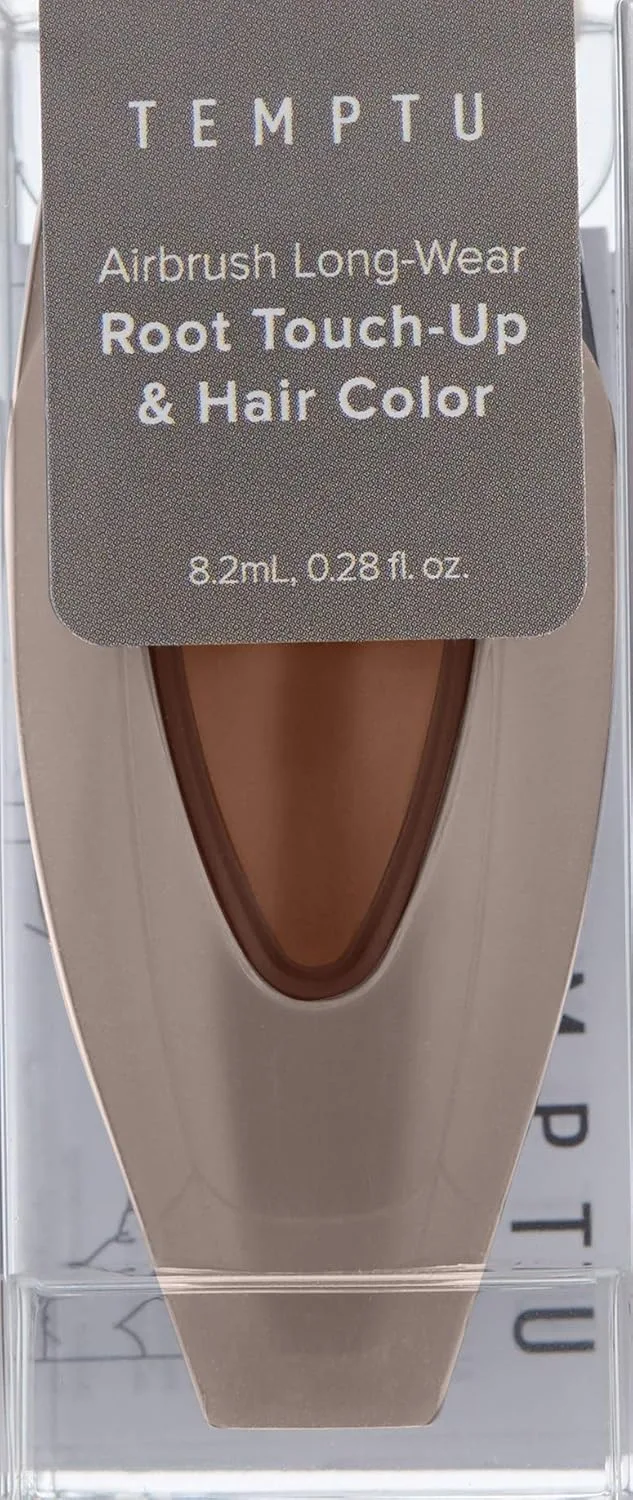 Набор для подкрашивания корней и окрашивания волос TEMPTU Air Root Touch-up and Hair Color Kit, обогащенный витаминами, имеет невесомую, нежирную формулу для стойкого цвета., Chestnut Brown — фото 2