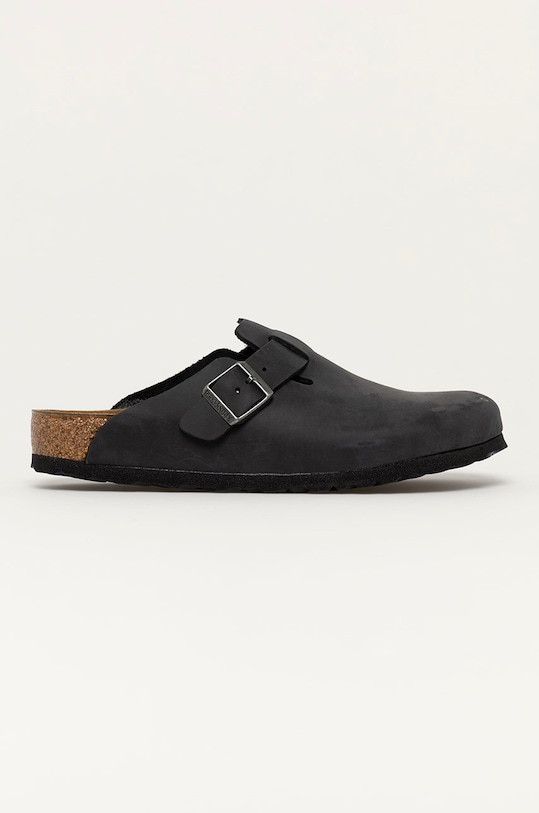 

Нубуковые шлепанцы Boston SFB Birkenstock, черный