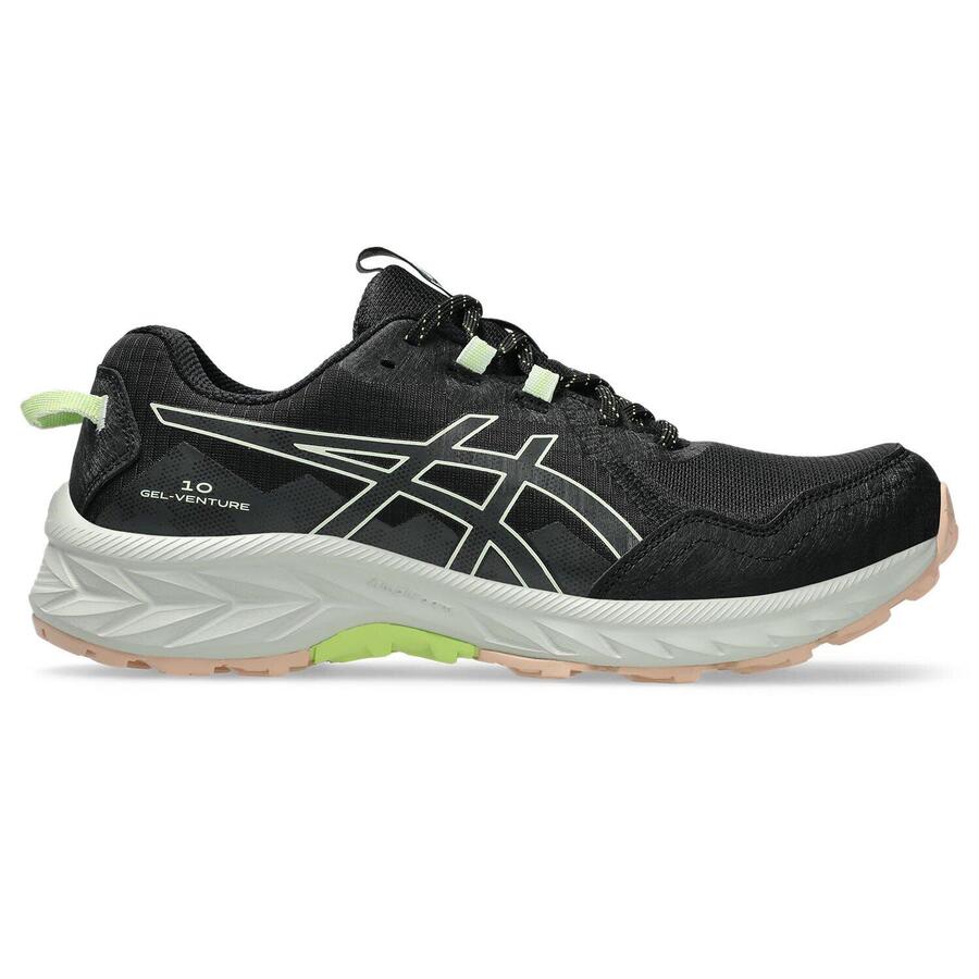 Женские кроссовки для трейлраннинга ASICS Gel Venture 10 W — чёрные/зелёные