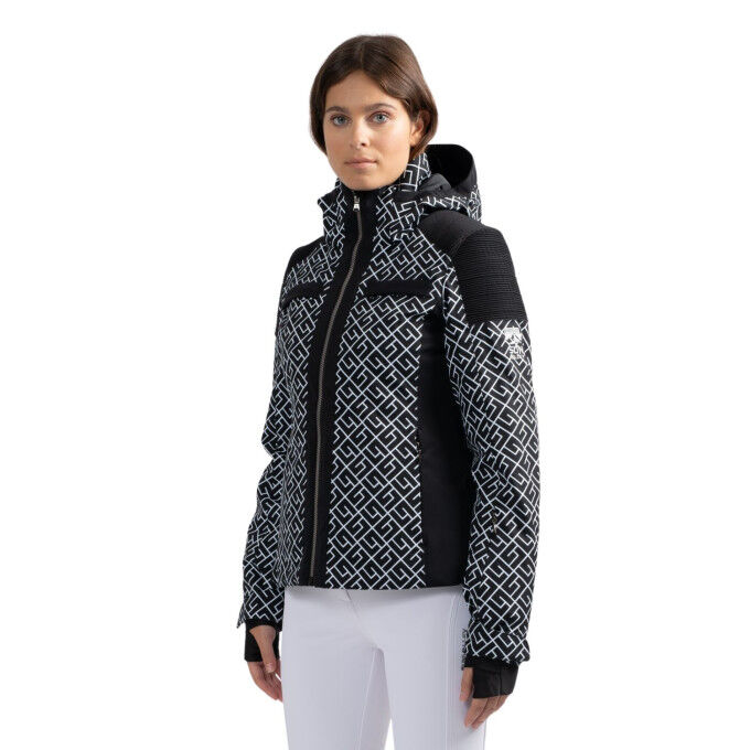 

Женская лыжная куртка Sun Valley Katana с принтом - черная, Черный, Женская лыжная куртка Sun Valley Katana с принтом - черная