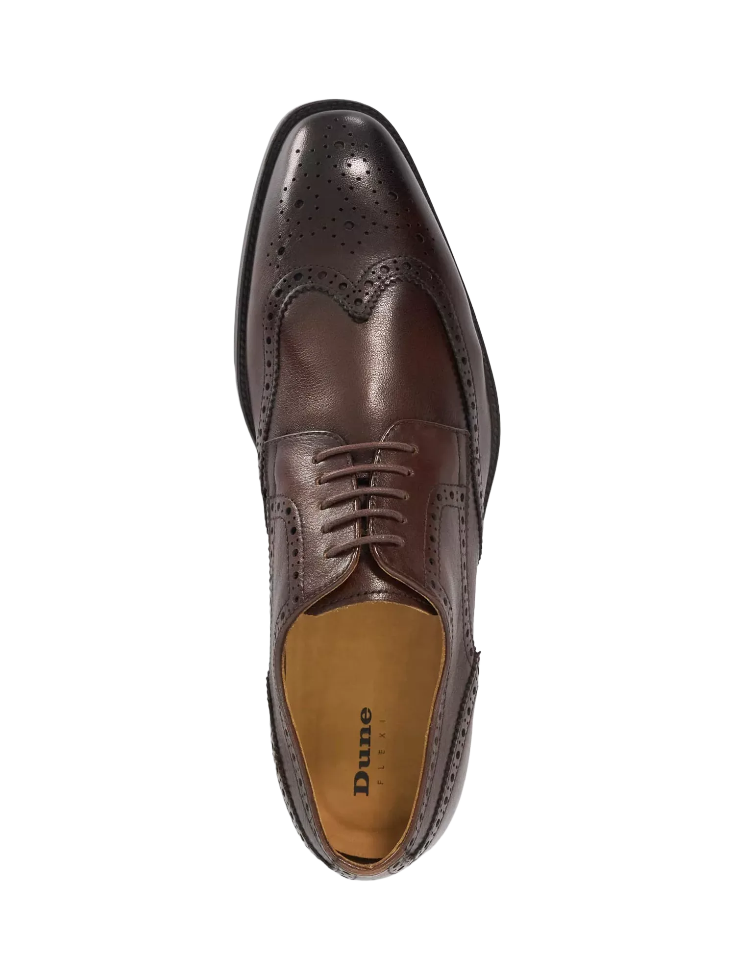 Брог-туфли Sunni Leather Flexi Sole Dune London, Brown — фото 4