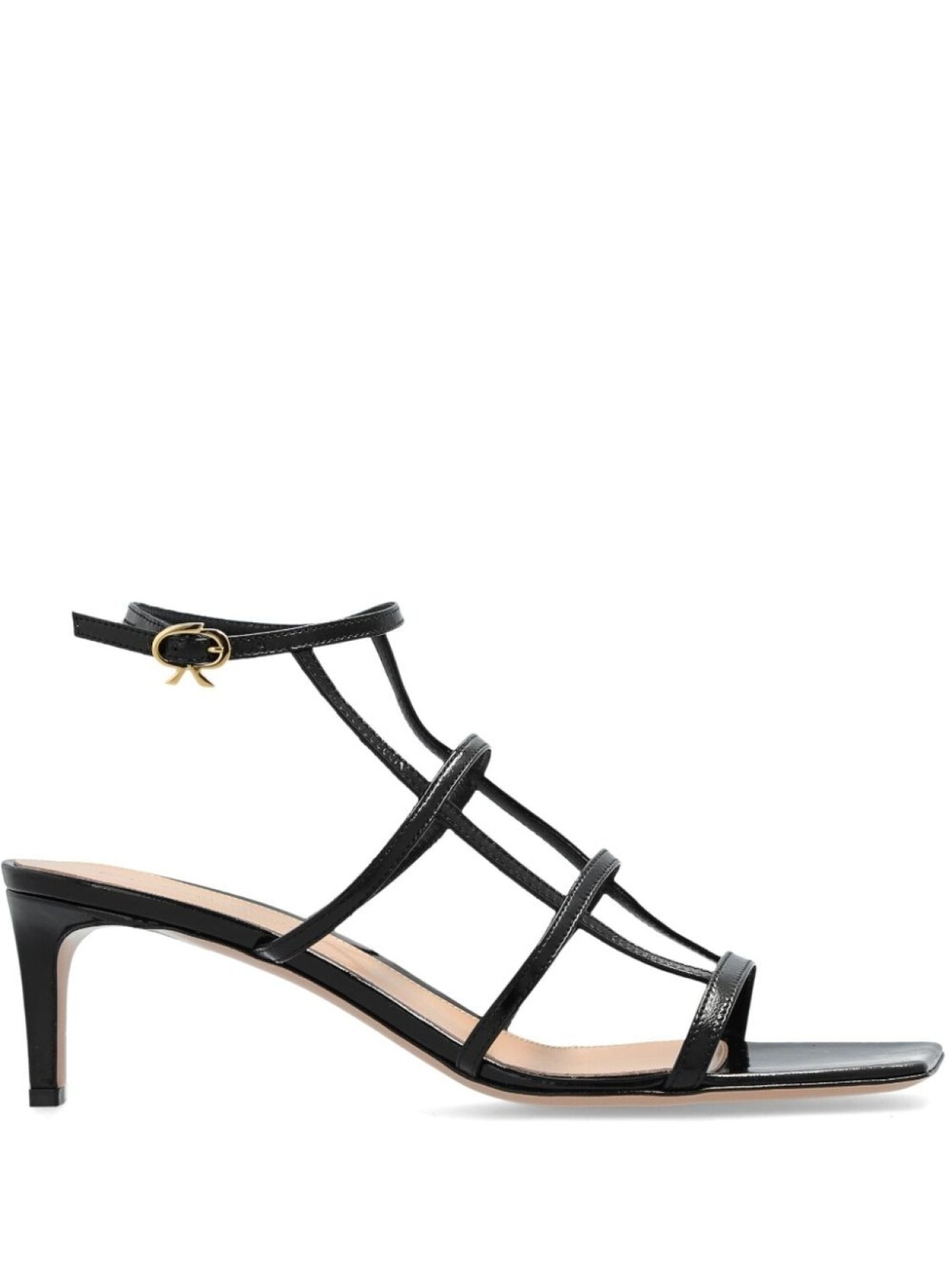 

Gianvito Rossi сандалии из кожи Mondry 55 мм, черный