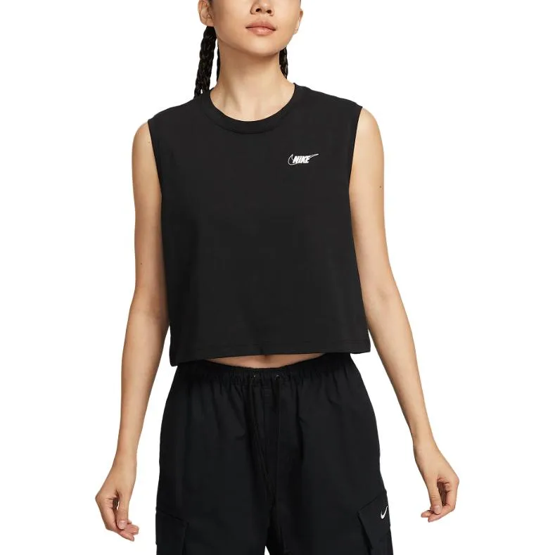 Nike Футболка Sportswear Club женская черная