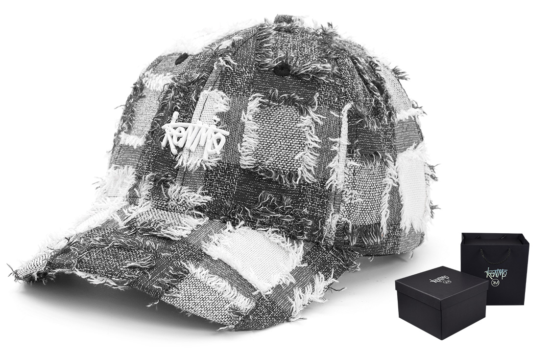 

KENMO Хлопковая бейсболка унисекс, Gray White (Gift Box Set)