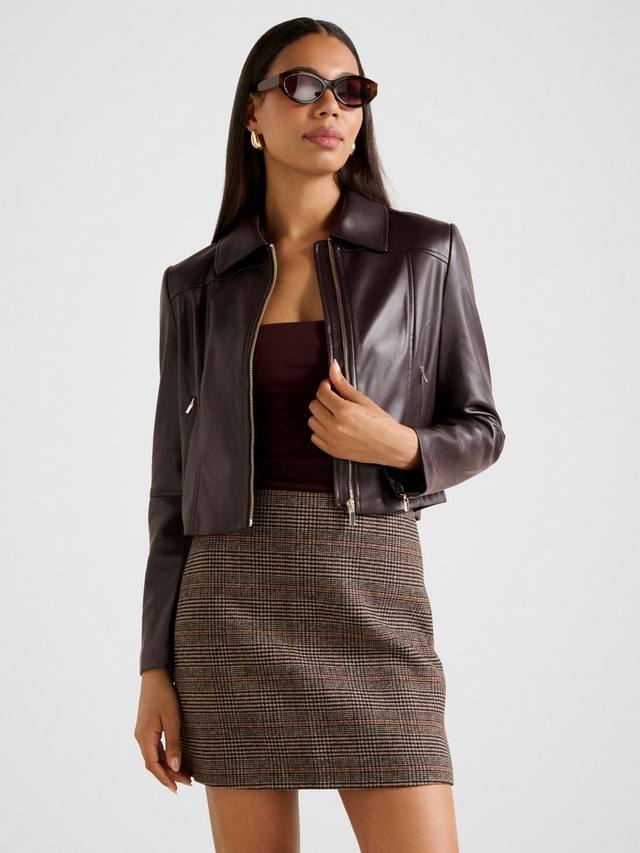 

Куртка Addison из искусственной кожи Forever New, Royal Berry