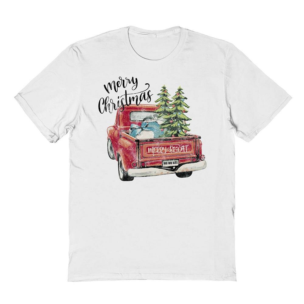 

Мужская футболка с рисунком Merry Christmas Licensed Character, белый
