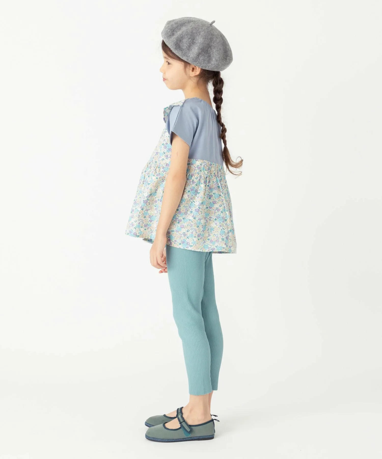 Футболка для стыковки Ever Closet, Matte Blue Flower — фото 2