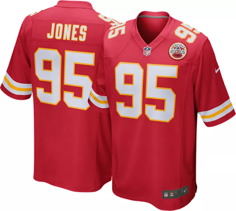 

Мужская красная майка Nike Kansas City Chiefs Chris Jones #95