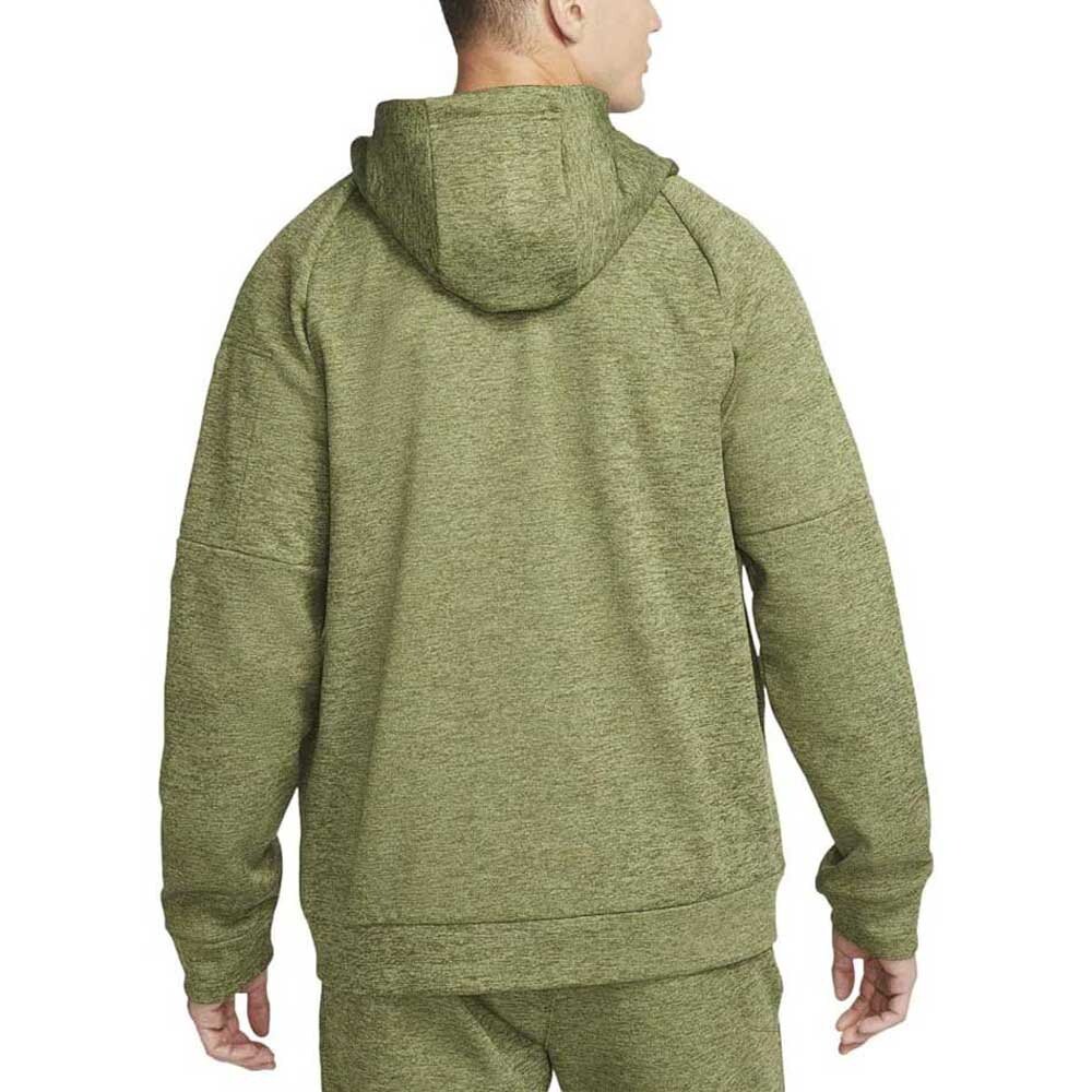 Толстовка Nike Therma Fit Full Zip, зеленый — фото 2