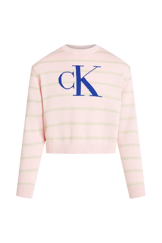 

Детский свитер Calvin Klein Jeans, розовый