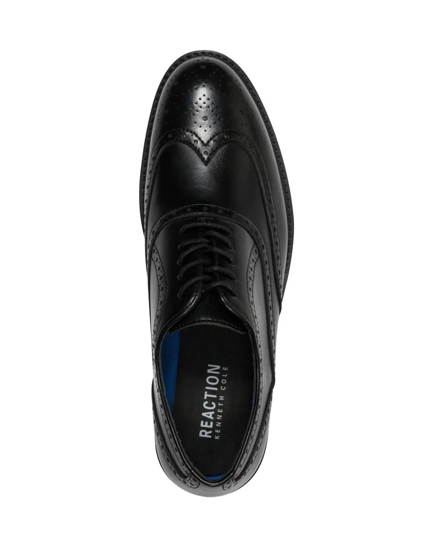 Мужские оксфорды с перфорацией на рукавах Kenneth Cole Reaction, черный — фото 4