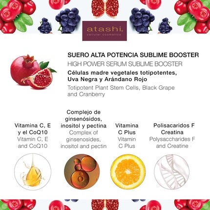Антиоксидантная высокоэффективная сыворотка-бустер Sublime для упругой, увлажненной и мягкой кожи, Atashi — фото 3