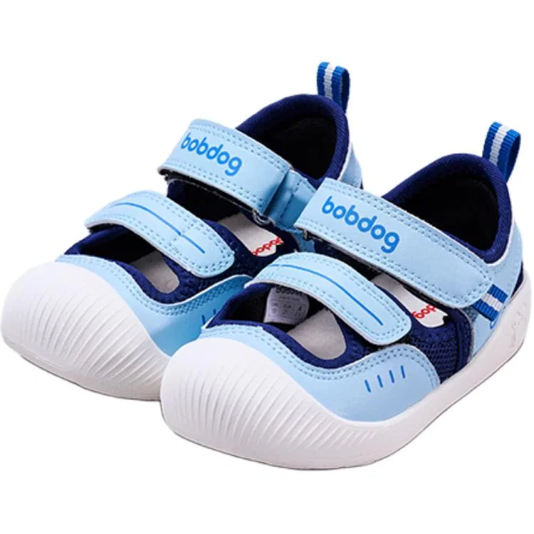 Кроссовки для малышей Anti Kick Abrasion Resistant Low top Infant And Toddler BOBDOG, Denim Blue — фото 3