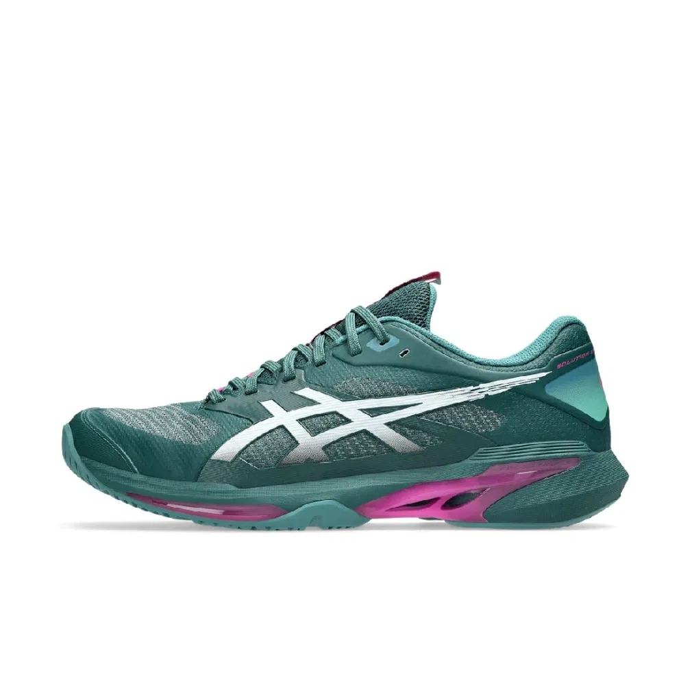 Мужские теннисные кроссовки «SOLUTION SPEED FF 4» от ASICS, Green X White