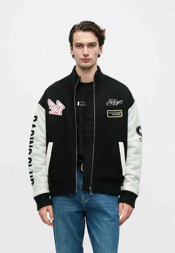 Спортивная куртка из чистой шерсти, куртка для межсезонья. Tommy Hilfiger, Black — фото 3