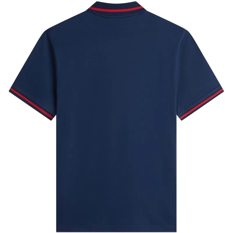 Поло Tommy Hilfiger мужское темно-синее — фото 3