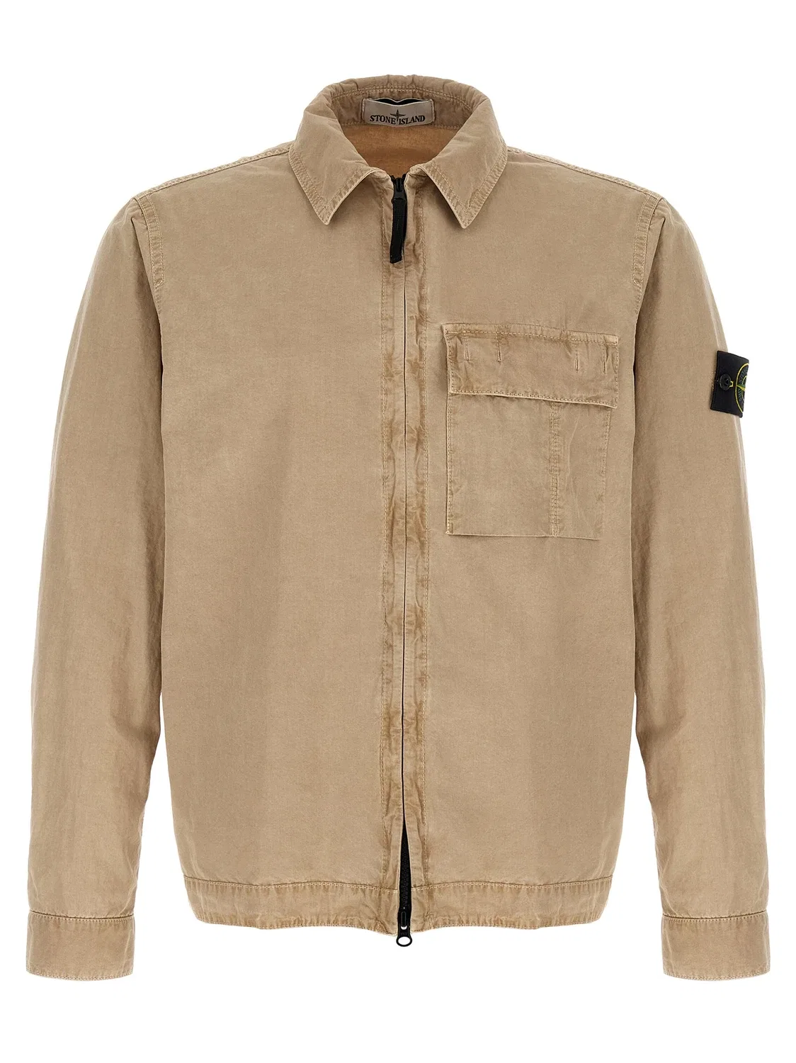 Рубашка навыпуск Stone Island, бежевый