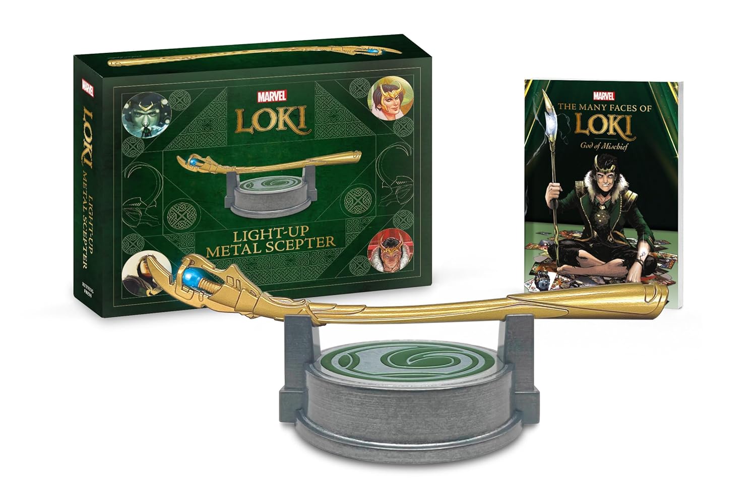

Marvel: Loki Light-Up Metal Scepter (Running Press Adult)