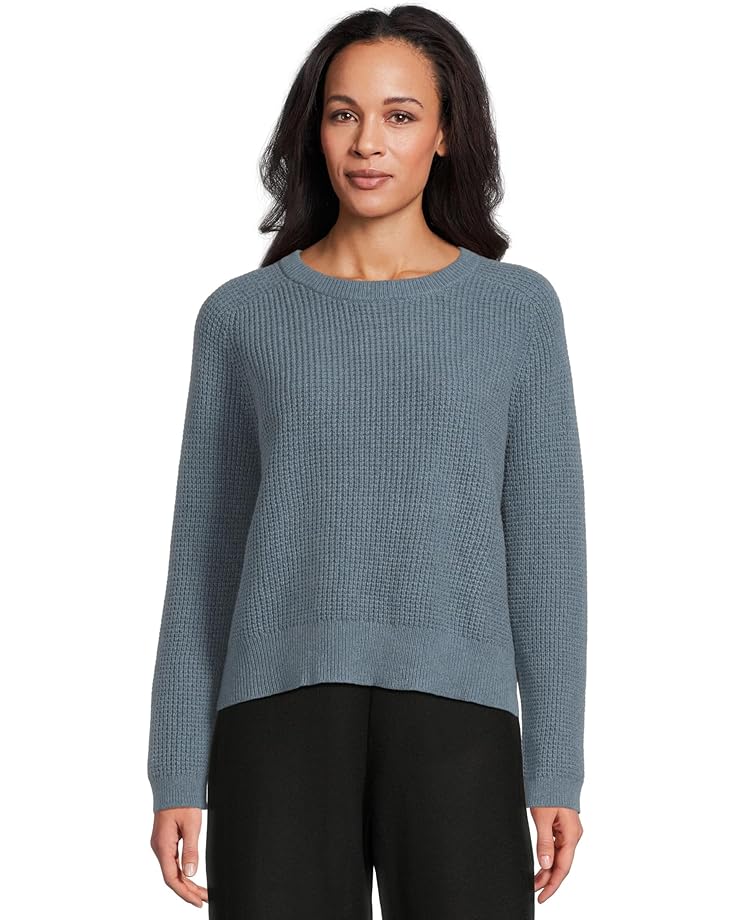 

Женский свитер Eileen Fisher Cotton And Recycled Cashmere T Crew Neck, Sea Spray