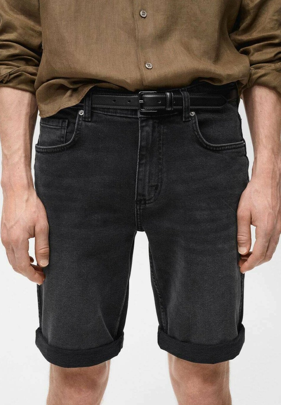 

Шорты ROCK Mango, цвет Black Denim