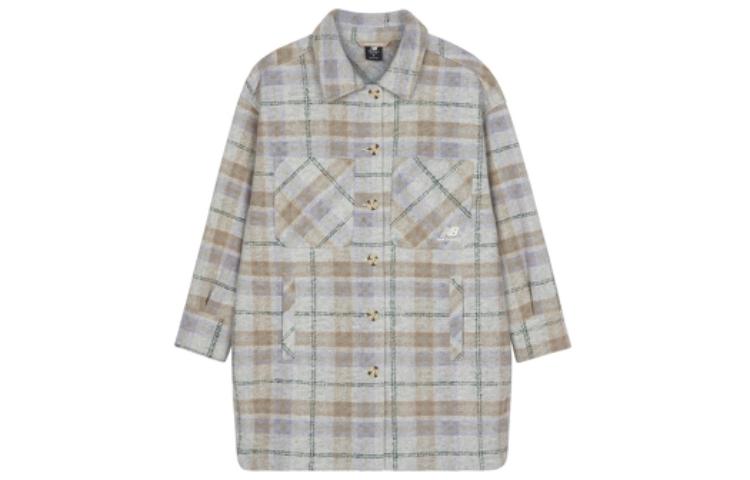 

New Balance Женская куртка в разноцветную клетку, Multicolor Plaid