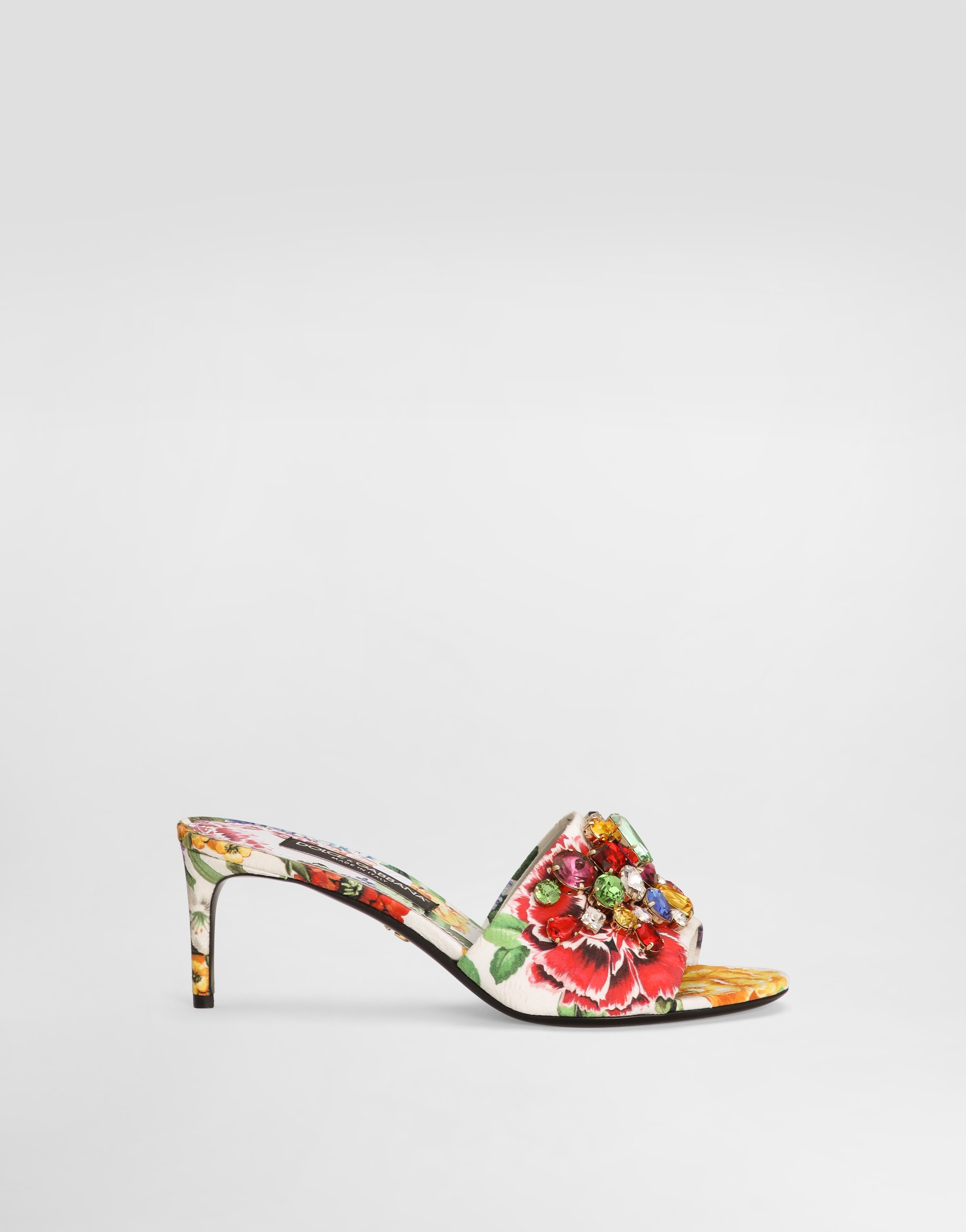 Бархатные мюли Dolce & Gabbana, принт