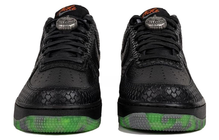 Nike Air Force 1 Low Prm Halloween 2023, черно-зеленая — фото 4