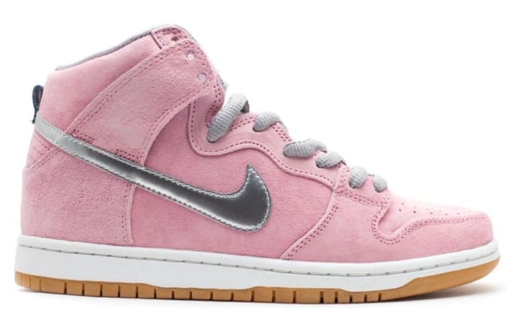 Nike Dunk SB High Нескользящие Легкие Высокие Кроссовки для Скейтбординга Мужские Розовые — фото 2