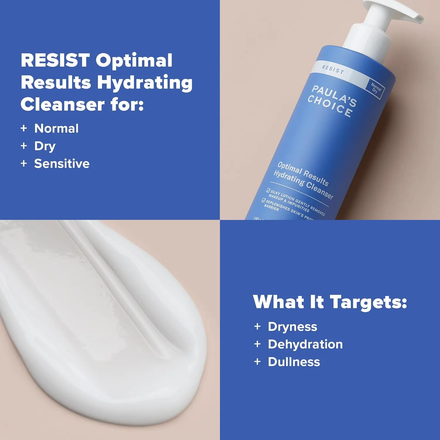 Гель для умывания Paula's Choice — Очищающее средство для лица RESIST Optimal Results Hydrating Cleanser, с зеленым чаем и, 170 мл — фото 4