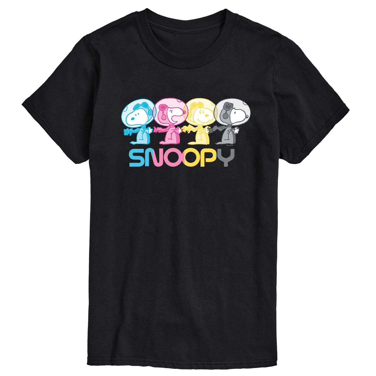 

Мужская футболка арахиса Snoopy Astronaut Licensed Character
