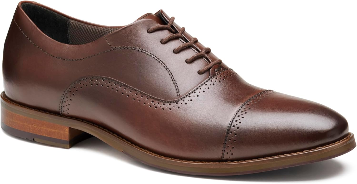 

Мужские оксфорды Johnston Murphy XC4 Lavoy с кап-то и шнуровкой Johnston & Murphy, Mahogany Full Grain