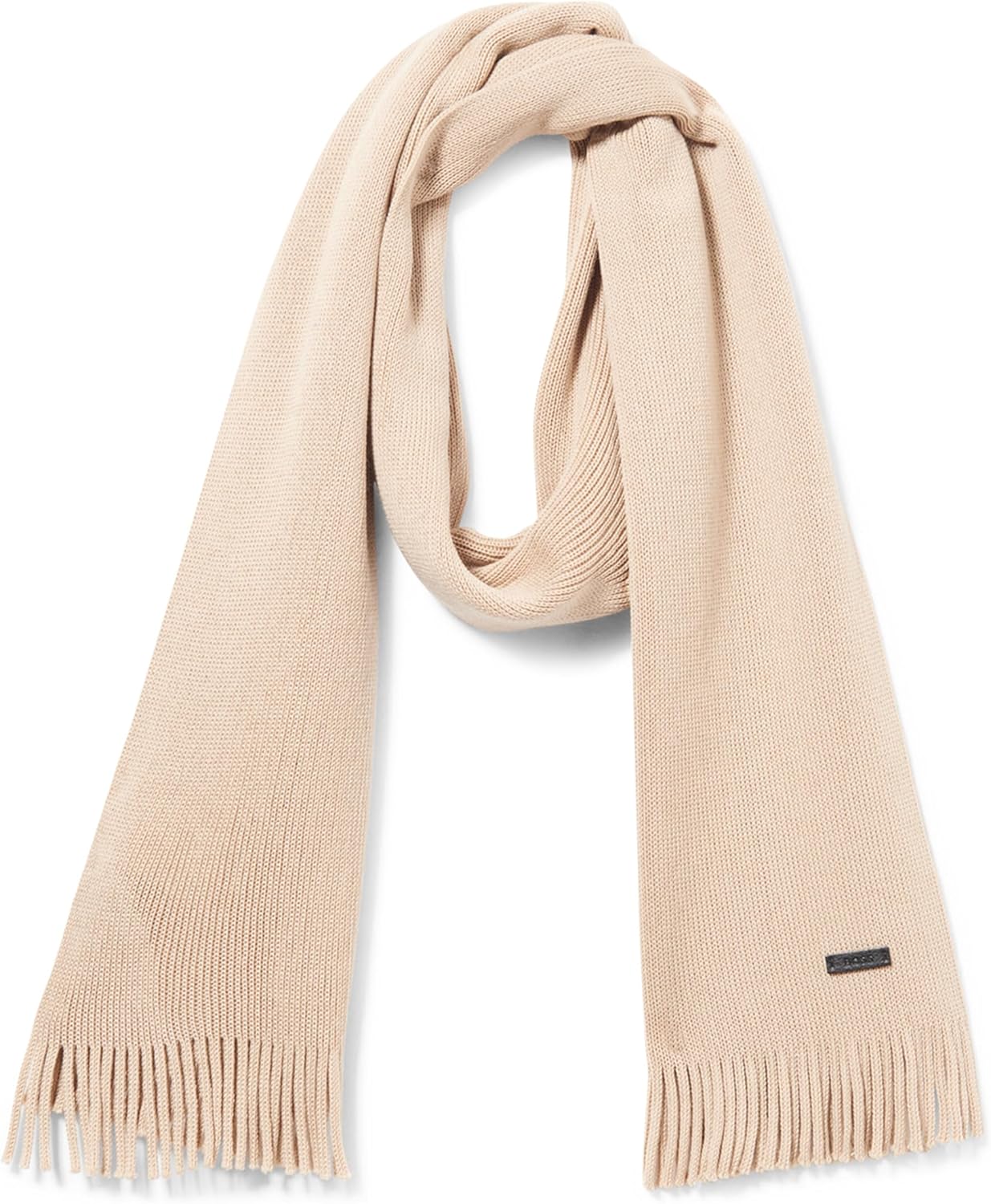 

BOSS женский шарф из шерстяной ткани с логотипом, Milky Way