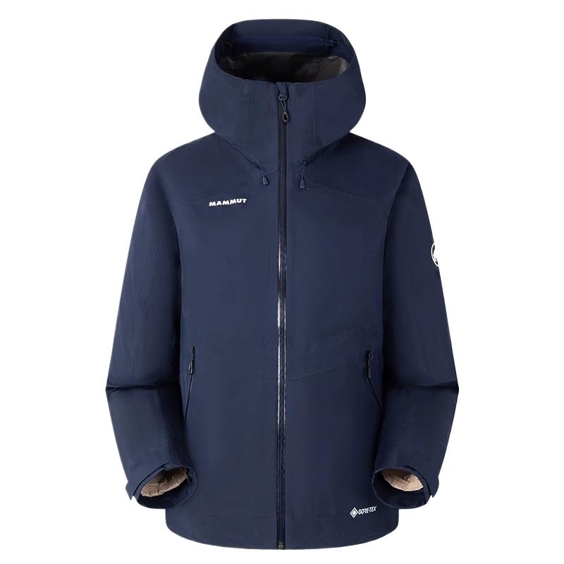 

MAMMUT Ветровка женская водонепроницаемая ветрозащитная дышащая, Deep Sea Blue-Khaki