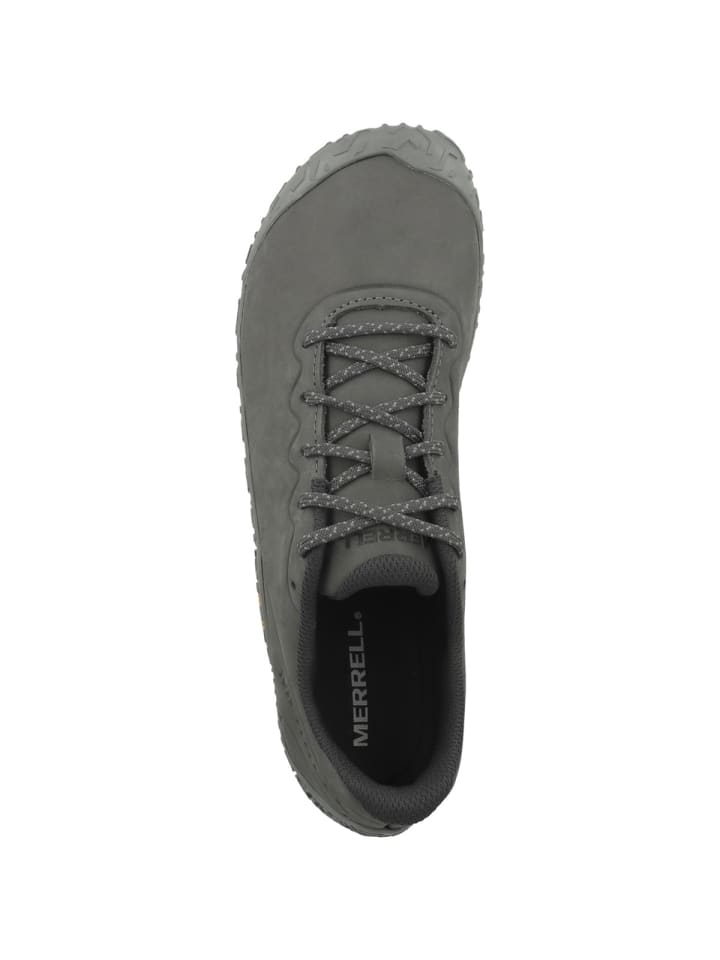Merrell Кожаные кроссовки Vapor Glove 6 серого цвета для ходьбы босиком — фото 2