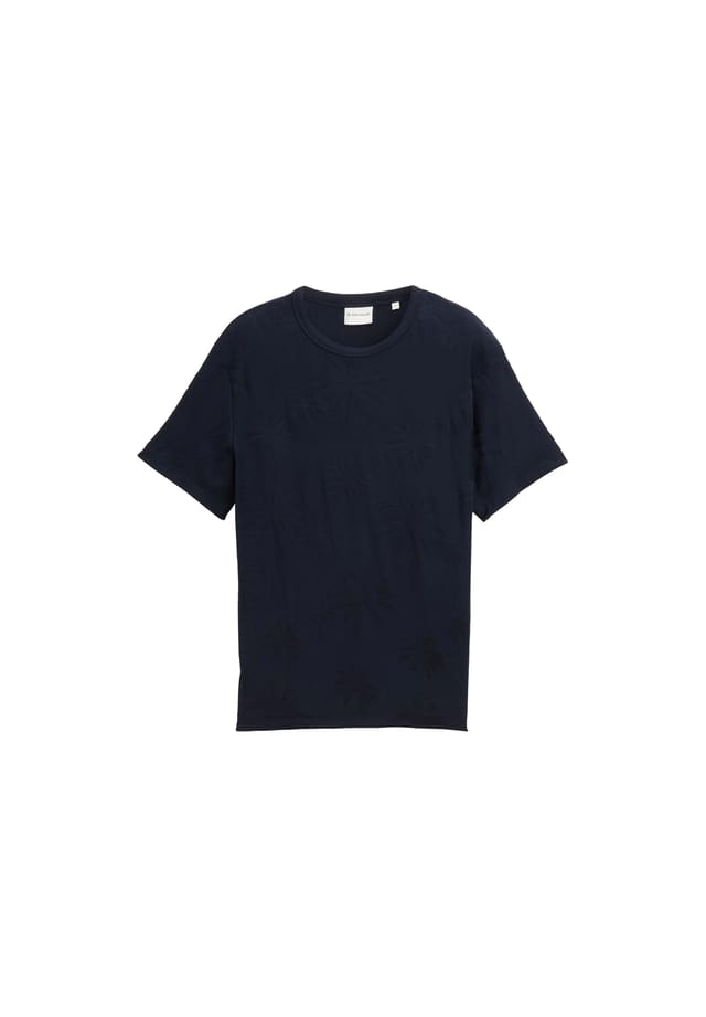 

Футболка с круглым вырезом Tom Tailor, синий